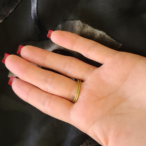 Women Handmade Jewelry Gold multi Cube Ring - Picture 2 of 5